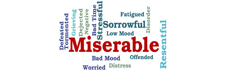 miserable word image