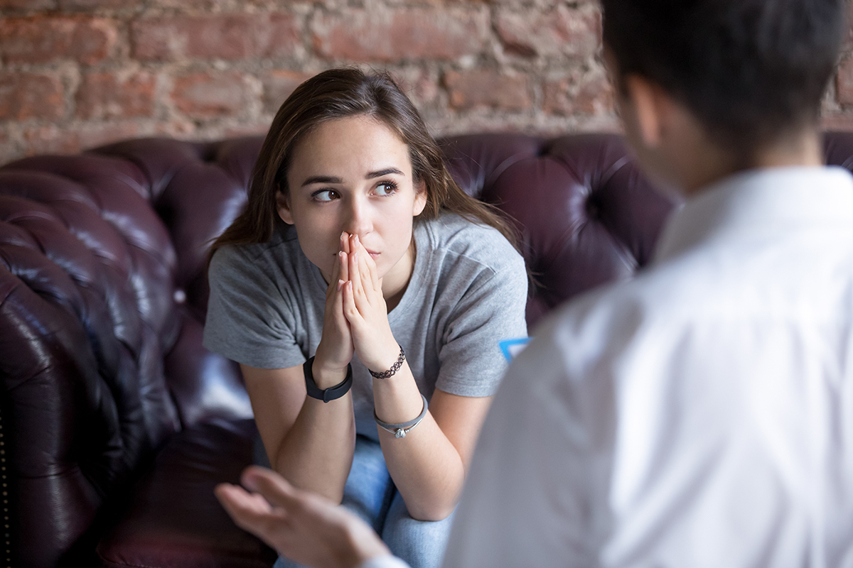 Young woman attending trauma-informed therapy in Clovis, CA