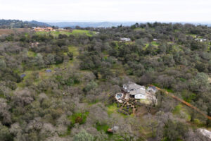 Elevated drone shot of First Steps Recovery's Cypress Detox Center For Men