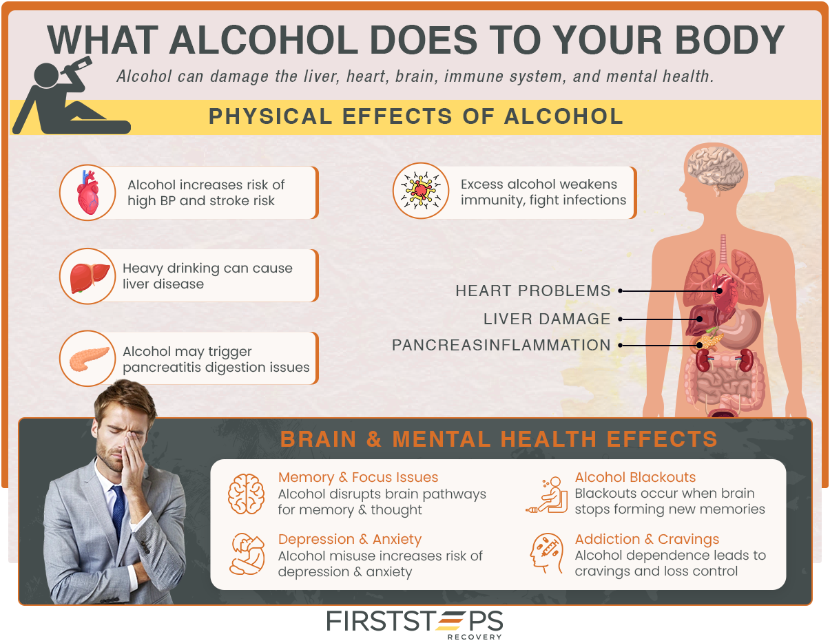 First Steps Recovery - What Alcohol Does To Your Body